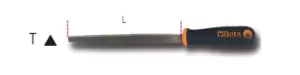 Image of Beta Tools 1719BMA6/T Second-Cut Triangular File with Handle 150mm 017190023