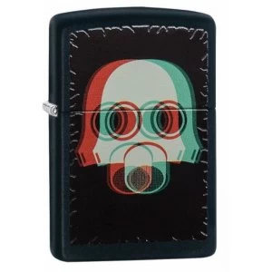 Image of Zippo 3D Gas Mask Classic Black Matte