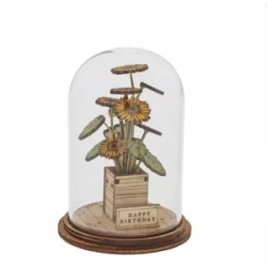 Image of Happy Birthday Flower Figurine