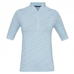 Image of Urban Armor Gear Seamless Zip Polo Shirt Ladies - Blue