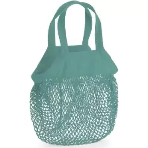Image of Westford Mill Mini Mesh Tote Bag (One Size) (Sage Green) - Sage Green