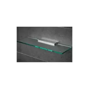 Image of Miller Glass Shelf With Bracket - 300mm - Chrome - 810230C - Chrome