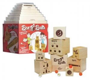 Image of Fat Brain Toys Box and Balls Game.