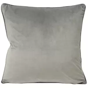 Image of Riva Paoletti Meridian Cushion Cover (55 x 55cm) (Dove/Charcoal)