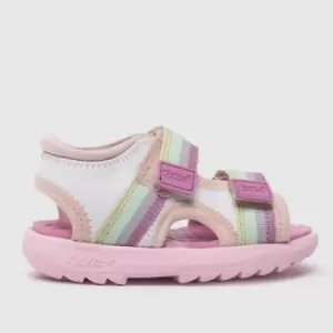 Image of Kickers Multi Kick Kickster Girls Toddler Sandals