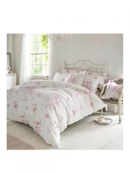 Image of Holly Willoughby Olivia Raspberry 100 percent Cotton 200 Thread Count Duvet Cover