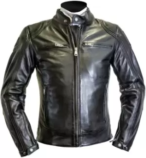 Image of Helstons Modelo Motorcycle Leather Jacket, black, Size L, black, Size L