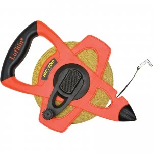 Image of Lufkin Fibreglass Long Tape Measure Imperial Metric 165ft 50m 13mm