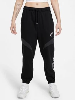 Image of Nike Air NSW Fleece Jog Pants - Black, Size S, Women