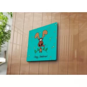Image of 4545YYC-008 Multicolor Decorative Canvas Painting Comic Rudolph