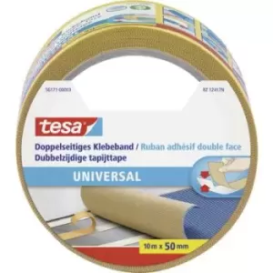 Image of tesa UNIVERSAL 56171-00003-11 Double sided adhesive tape White (L x W) 10 m x 50 mm