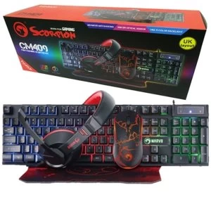 Image of Marvo Scorpion CM409 4-in-1 Gaming Starter Kit