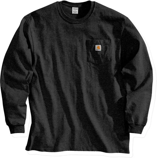 Image of Carhartt Workwear Pocket Longsleeve Shirt, black, Size L