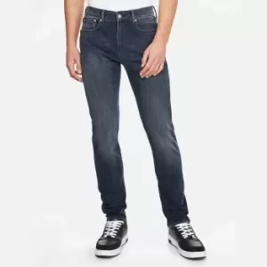 Image of Calvin Klein Jeans Mens Skinny Jeans - Denim Dark - W32/L32
