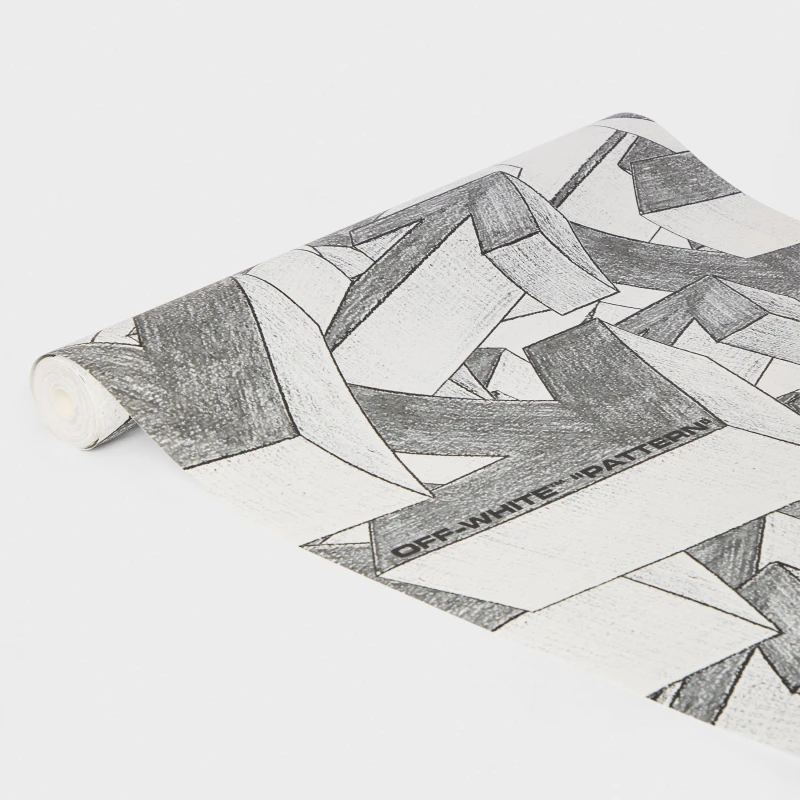 Image of Off White Wallpaper White/Grey unisex One Size