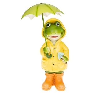 Image of Puddle Frog Standing Girl Large Ornament