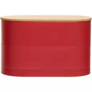 Image of Premier Housewares Alton Red Bread Bin