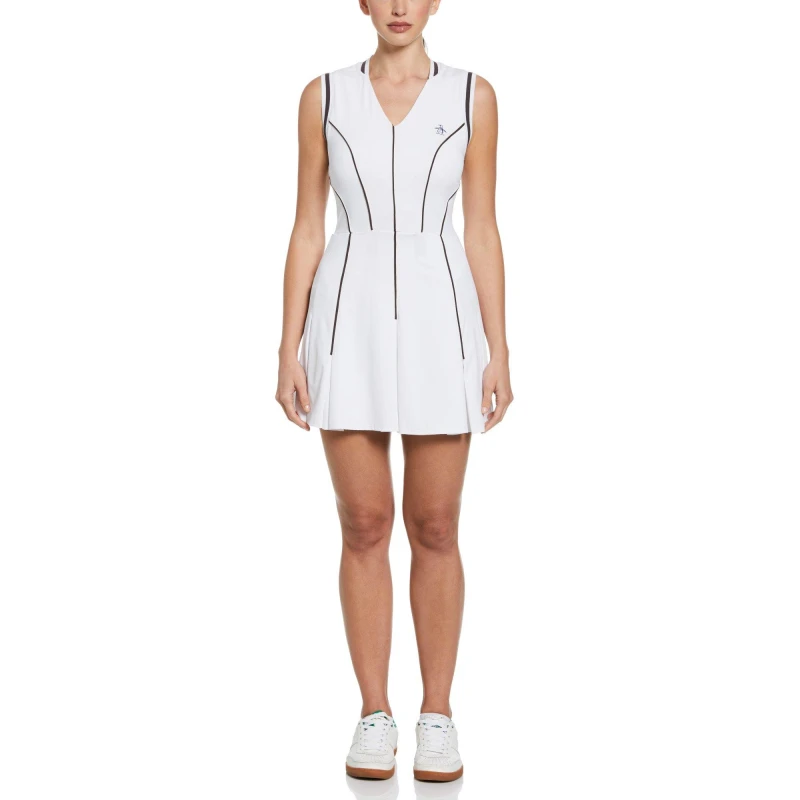 Image of Original Penguin V-N Dress - White White 10