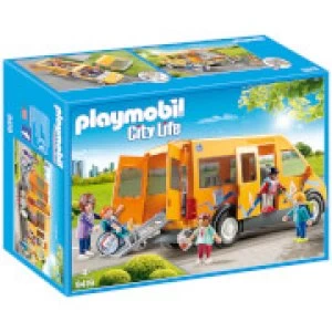 Image of Playmobil City Life School Van with Folding Ramp (9419)