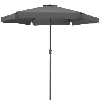 Image of Sun Parasol with Crank Handle 350cm - Anthracite