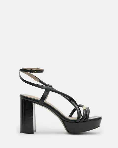 Image of AllSaints Bella Leather Platform Heel