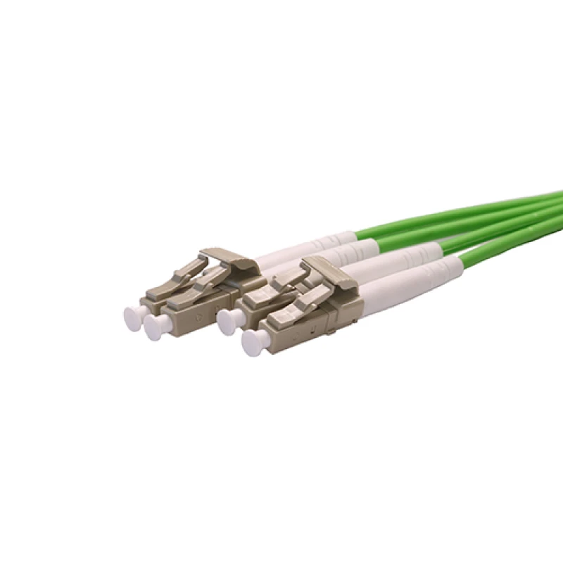 Image of Cablenet 2m OM5 50/125 LC-LC Duplex Lime Green LSOH Fibre Patch Lead