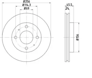 Image of Barum Brake disc BAR24136 Brake rotor,Brake discs HYUNDAI,KIA,VOLVO,SANTAMO,JOICE,V40 Kombi (645),S40 I (644),Space Star (DG_A),CARISMA (DA_)