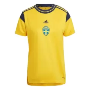 Image of adidas Sweden 21/22 Home Jersey Womens - Yellow