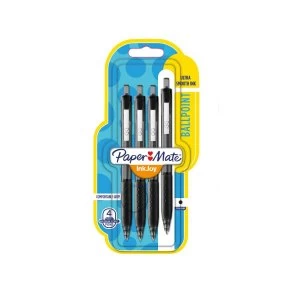 Image of Paper Mate Papermate Inkjoy Ballpoint Pen 300RT Black 4pk