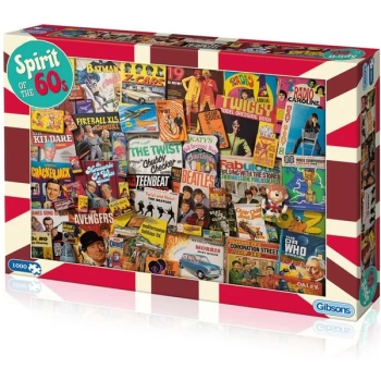 Image of Gibsons Spirit of the 60's Jigsaw Puzzle - 1000 Pieces