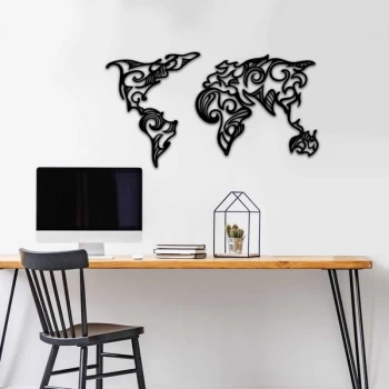 Image of MT - 015 Black Decorative Metal Wall Accessory