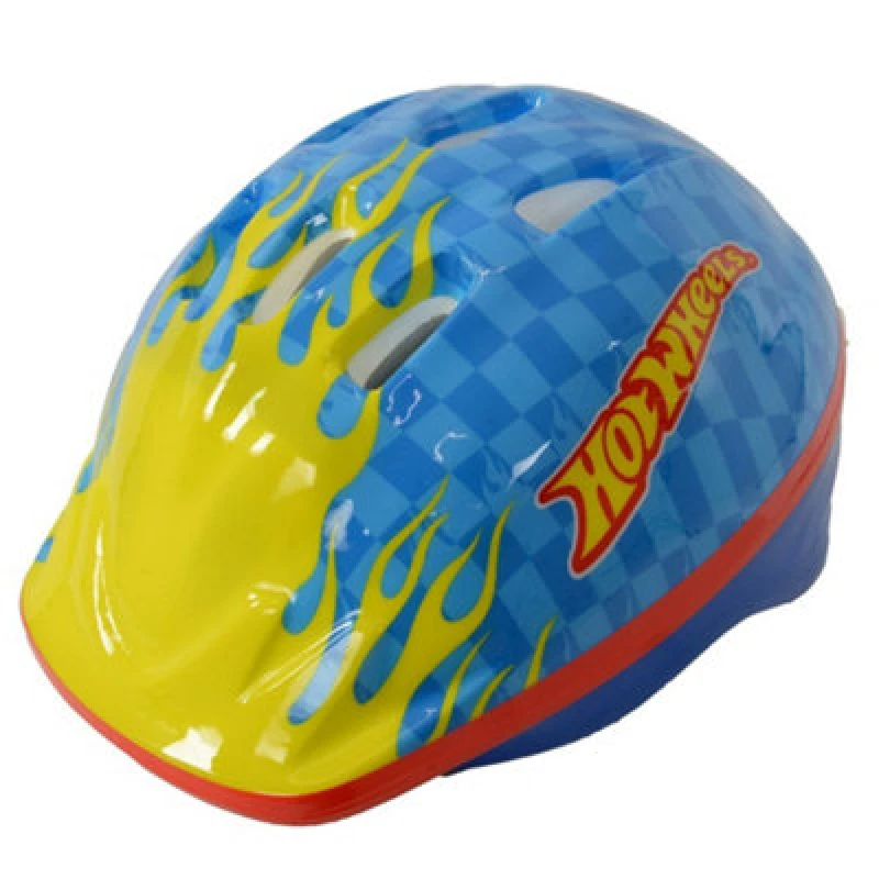 Image of MV Sports Hot Wheels Official Cycle Safety Helmet 48-52Cm For Bike Skateboard Scooter Bicycle - Blue