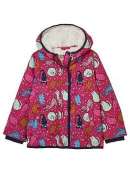 Image of White Stuff Girls Freya Frill Organic Cotton T-Shirt - Dusty Pink, Dusty Pink, Size Age: 9-10 Years, Women