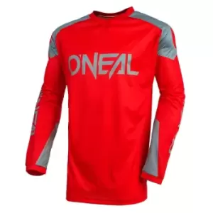 Image of O'Neal Matrix Ridewear Long Sleeve Jersey Red/Grey X Large