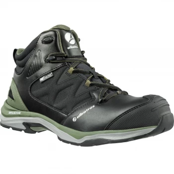 Image of Albatros Mens Ultratrail Olive Ctx Mid Safety Boots Black / Olive Size 11