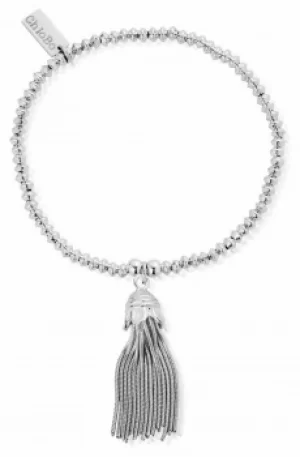 Image of ChloBo Sterling Silver Mini Disc Tassel Bracelet SBMD933 Jewellery