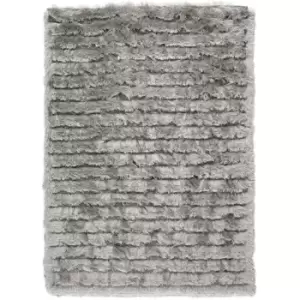 Image of Origins Carved Glamour Rug Silver 160 x 230cm