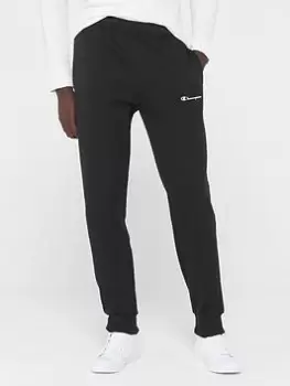 Image of Champion Small Logo Joggers, Black, Size S, Men