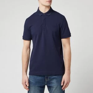 Image of Lacoste Mens Regular Fit Paris Polo Shirt - Navy Blue - 4/M