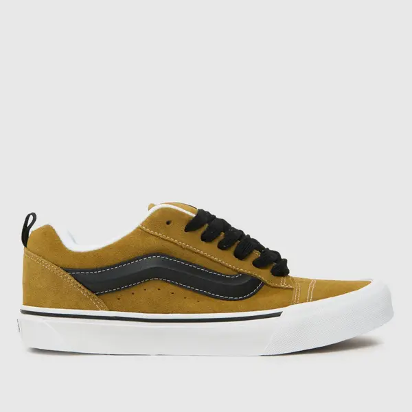 Image of Vans knu skool trainers in Black & brown
