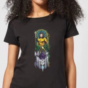 Image of Aquaman and Ocean Master Womens T-Shirt - Black