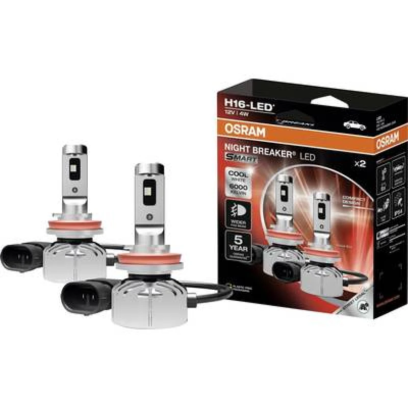 Image of Osram OSRAM 64219DWNBSM-2HB LED bulb NIGHT BREAKER LED SMART H16 12 V 64219DWNBSM-2HB