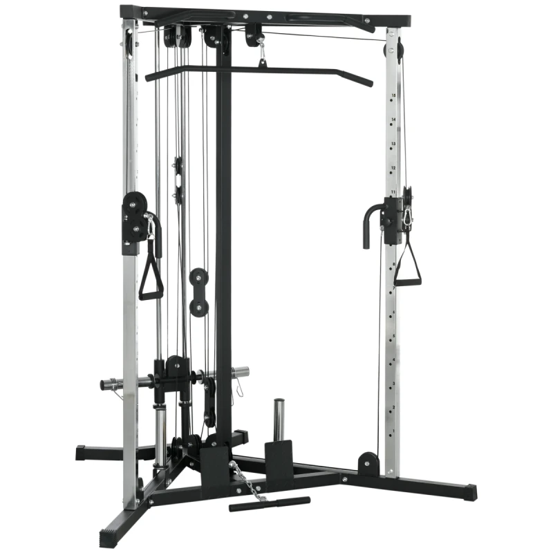Image of SPORTNOW SPORTNOW Home Gym Machine, 15-Position Adjustable Training Workout Station