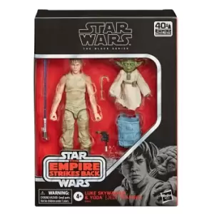 Image of Star Wars Black Series 6" Deluxe Action Figures - Luke Skywalker & Yoda (Jedi Training)
