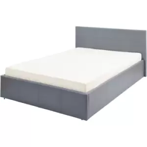 Image of Side Lift Ottoman Storage Bed 120cm Grey - GFW