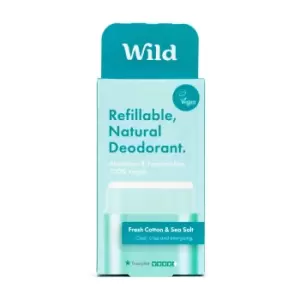 Image of Wild Aqua Case and Fresh Cotton Deo Refill- Starter Pack 142g