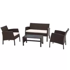 Image of Royalcraft Nevada Conversation Set - Brown