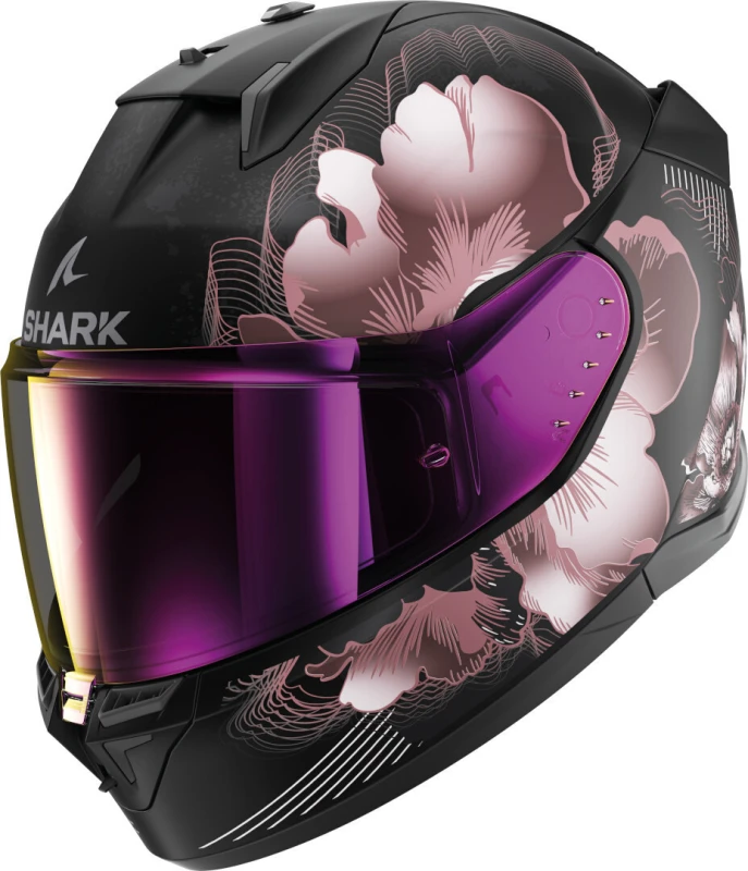 Image of Shark D-Skwal 3 Mayfer Helmet, black-pink, Size S for Men
