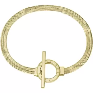 Image of Ladies BOSS Zia Light Yellow Gold IP Chain Bracelet