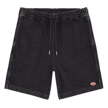 Image of Diesel Boxy Shorts - Black